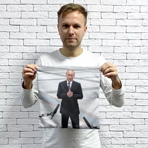 Путин В. В. 37x37 см